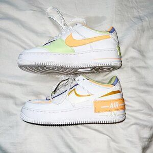The Nike Air Force 1 Low Shadow White Peach Cream Lime